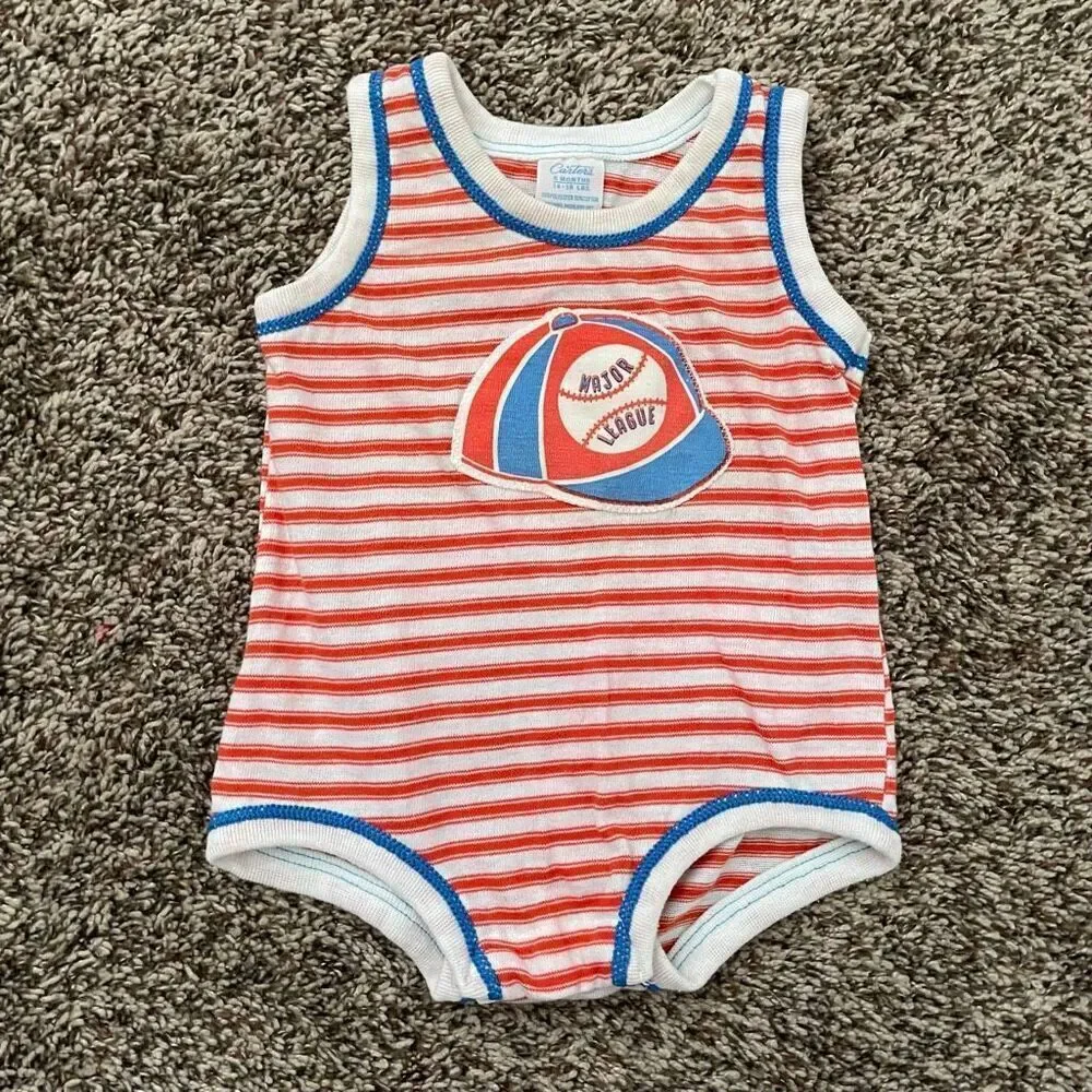 Vintage baby boy rompers 6-12 months